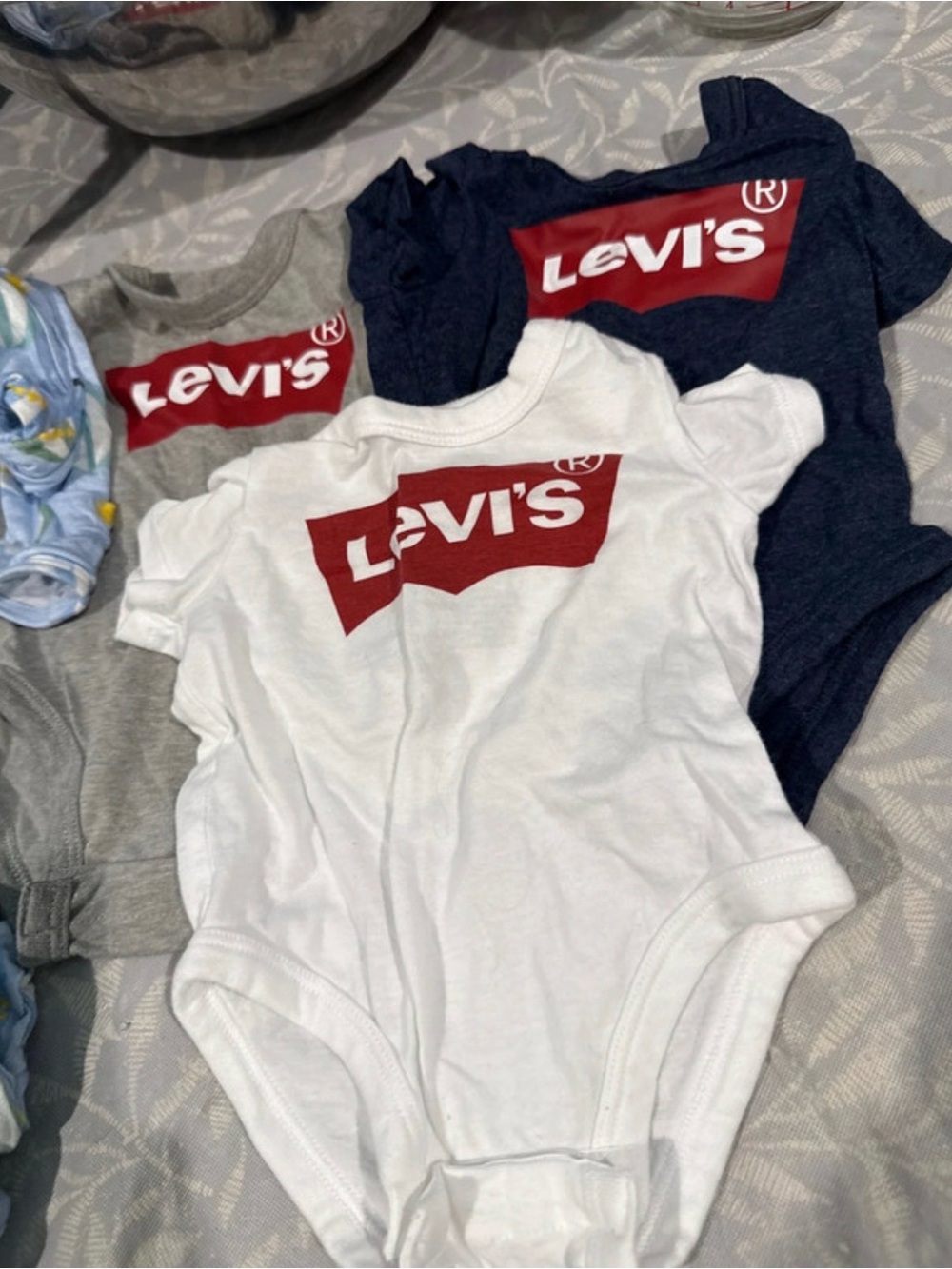 NWOT 7 piece baby boy Levi’s, bamboo, and h and m bundle